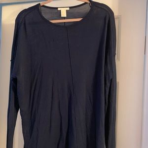 Navy oversized thin sweater